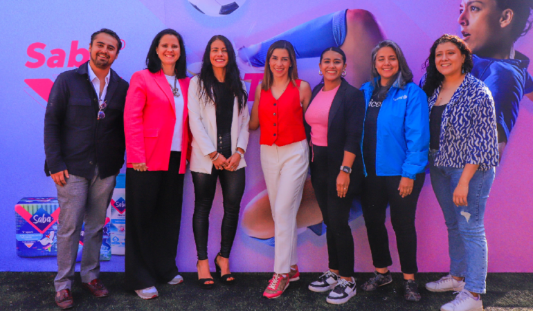 Saba presentó un torneo de fut 5 para demostrar que la menstruación no es una limitante en la actividad física / Foto: Luis Garduño