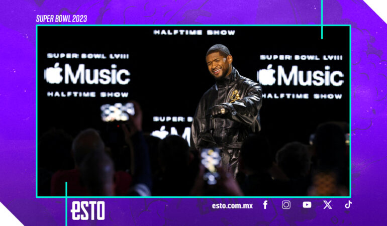 Usher, emocionado por el show de medio tiempo del Super Bowl. FOTO: Reuters