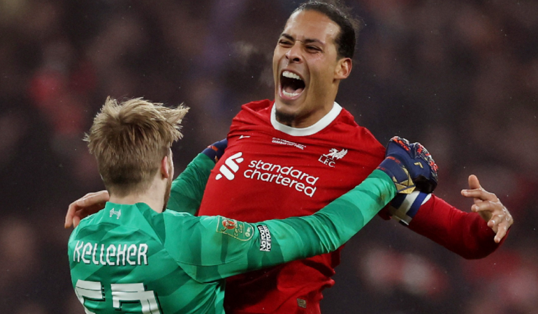 Van Dijk, el héroe del Liverpool / Foto: Reuters