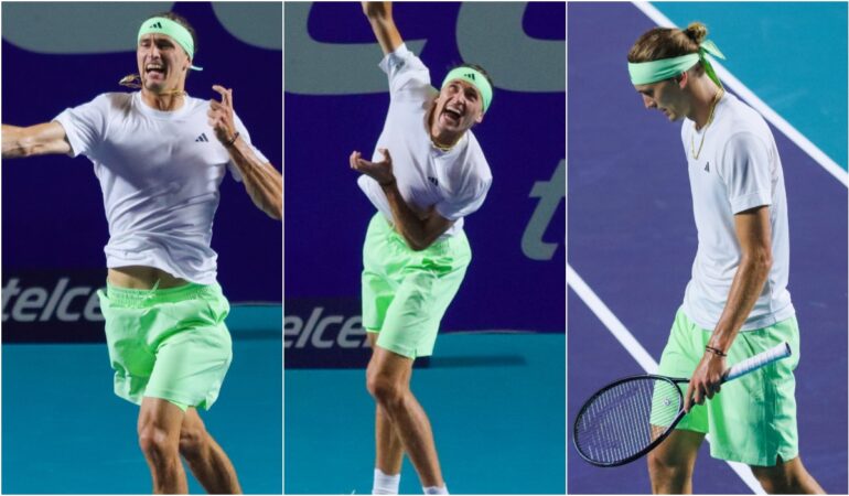 Zverev, eliminado en Acapulco por Altmaier y se va furioso de la Arena GNP