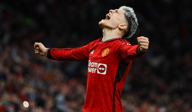 Alejandro Garnacho es considerado como un CR7 pequeño / Foto: Reuters