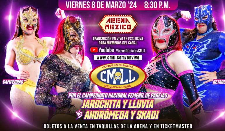En total 25 luchadoras formarán el histórico cartel para el 8M Foto_CMLL