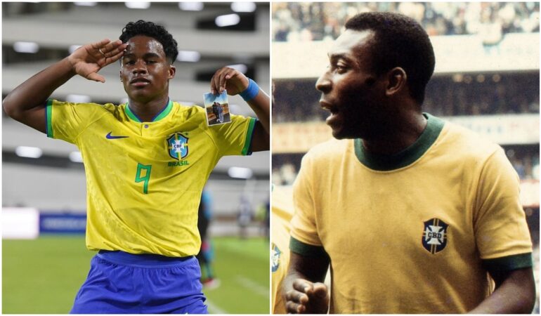 Endrick igualó histórica marca de Pelé _ Foto_ IG Endrick _ Mexsport