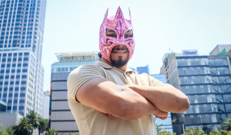 Komander no pensó ser luchador / Foto: Oswaldo Figueroa
