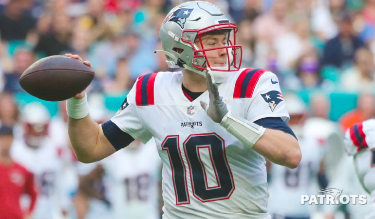 Mac Jones apenas pasó tres temporadas en Nueva Inglaterra Foto_Cortesía New England Patriots