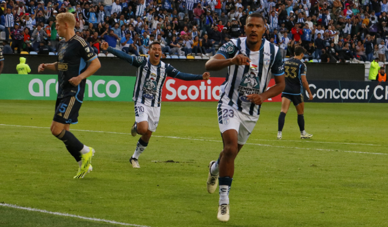 Pachuca golea sin piedad al Philadelphia en los octavos de final de la Concachampions. Foto: Héctor Santoy