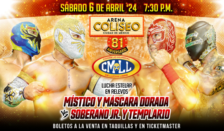 Presentan la cartelera del Aniversario 81 de la Arena Coliseo. Foto: @CMLL_OFICIAL