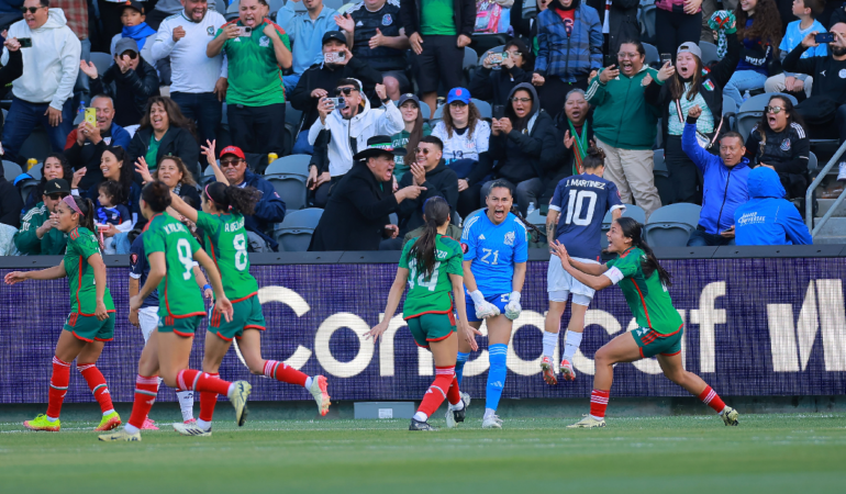México Femenil avanzo a semifinales de la Copa Oro W. Foto: @Miseleccionfem