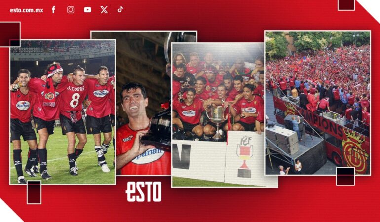 Mallorca celebró la Copa del Rey en el 2003 / Arte: Abril Hernández