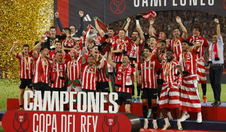 Athletic Club le ganó la Copa del Rey al Mallorca del Vasco Aguirre. FOTO: Reuters