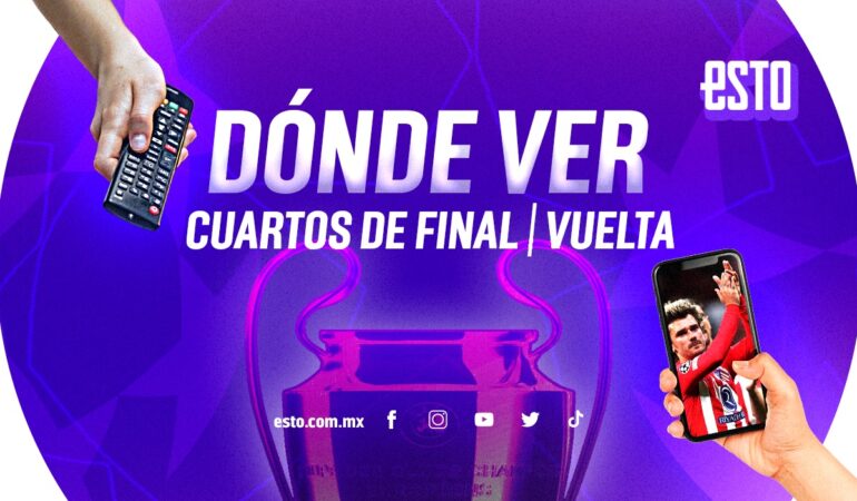 Champions League, cuartos de final de vuelta / Diseño Abril Hernández