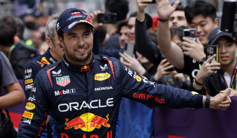 Checo Pérez subió al podio por primera vez en el Gran Premio de China Foto_Reuters