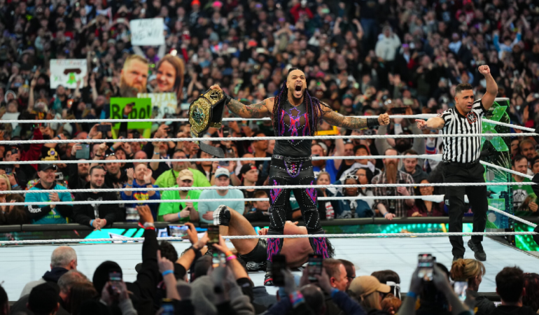 Damian Priest logró el título mundial en WrestleMania XL / Foto: Cortesía WWE