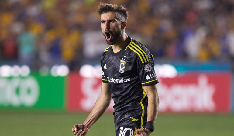 Diego Rossi anotó los dos goles de Coumbus ante Tigres / Foto Mexsport