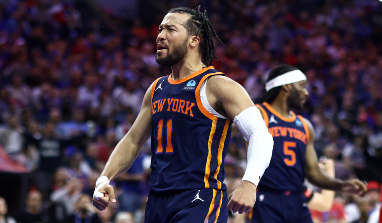 Jalen Brunson participó en 70 de los 97 puntos de los Knicks / Foto:AFP