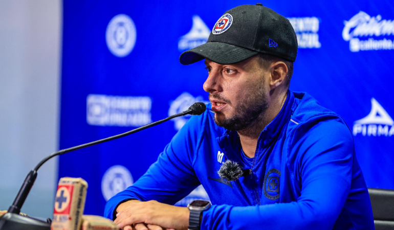 Martín Anselmi se mostró contento con los elogios a su equipo / Foto: Luis Garduño