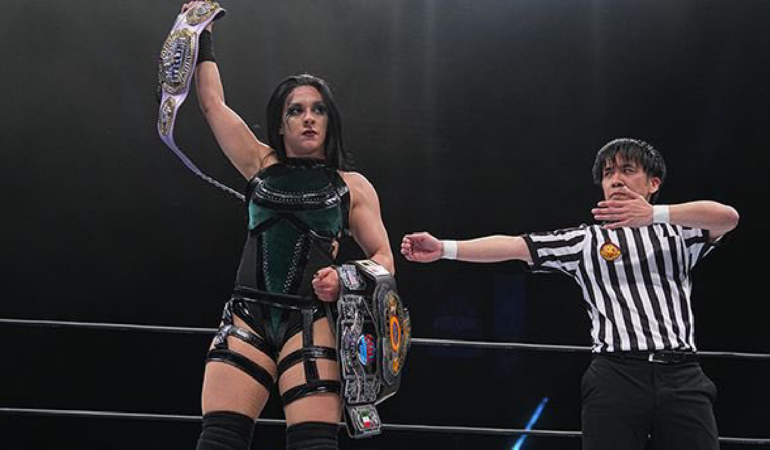 Stephanie Vaquer retuvo el Campeonato Strong / Foto: @CMLL_OFICIAL