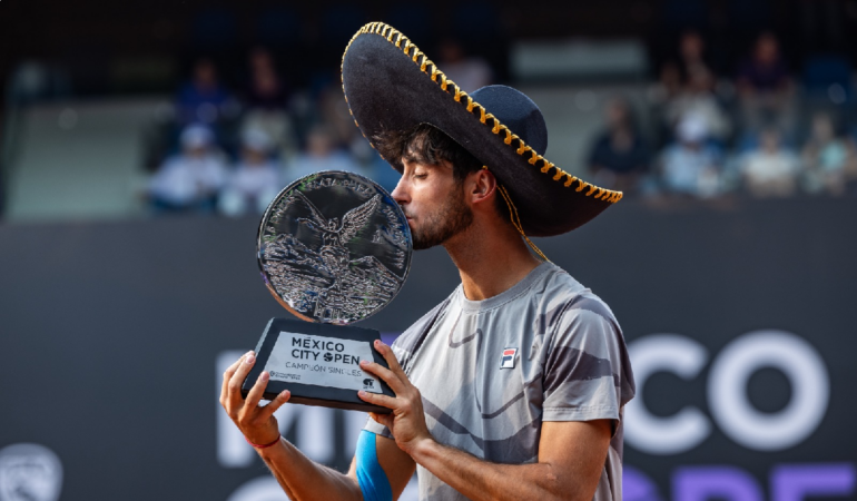 Thiago Tirante se corno en el México City Open. Foto: Cortesía México City Open