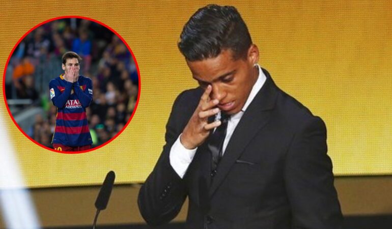 Wendell Lira estaría dispuesto a vender su premio Puskas que le ganó a Lionel Messi en 2015 foto: Mexsport./@wendelllira