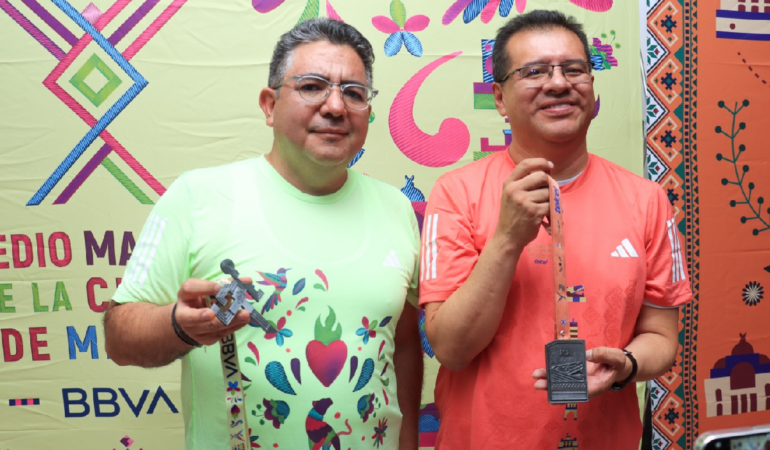 Desde 2019, las preseas del Maratón de la CDMX conservan el estilo / Foto: Sarahí Melecio