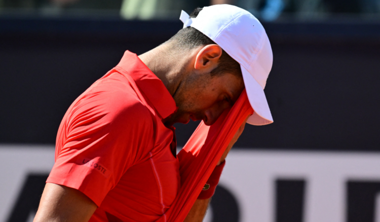El serbio quedó fuera en el Masters 1000 de Roma / Foto AFP