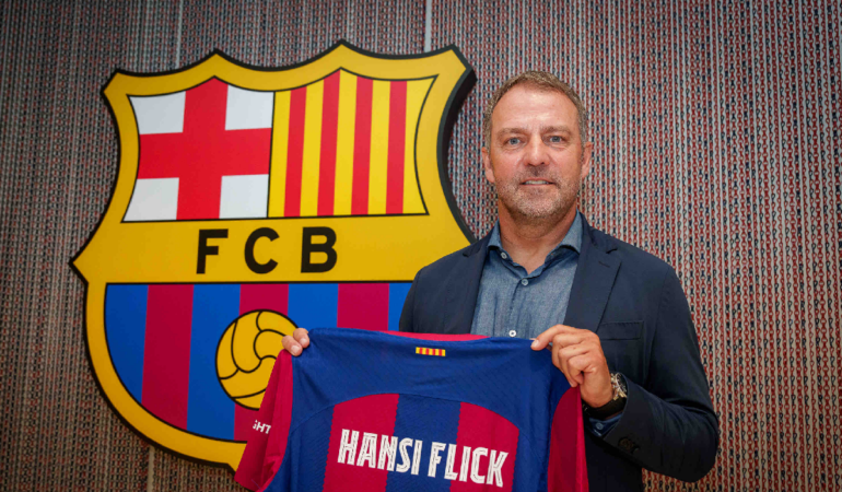 Hans-Dieter Flick es el nuevo entrenador del Barcelona. Foto: @FCBarcelona