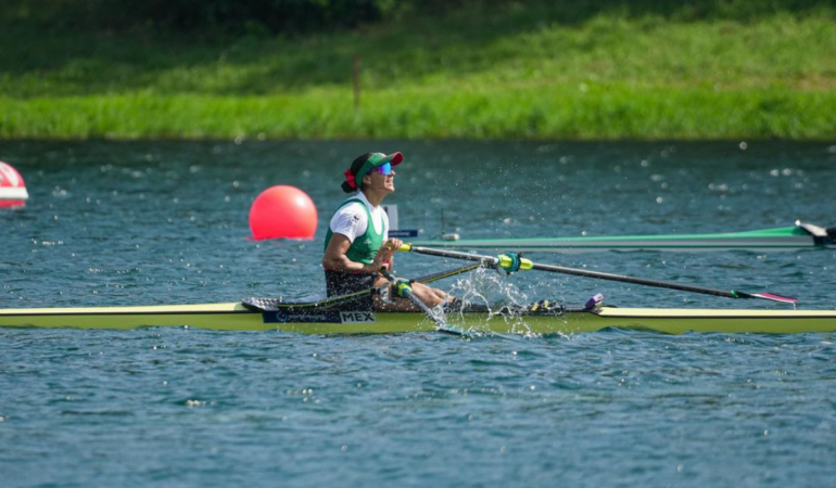 Kenia Lechuga fue sexta en la Final de Copa del Mundo de Remo / Foto: IG Kenia Lechuga