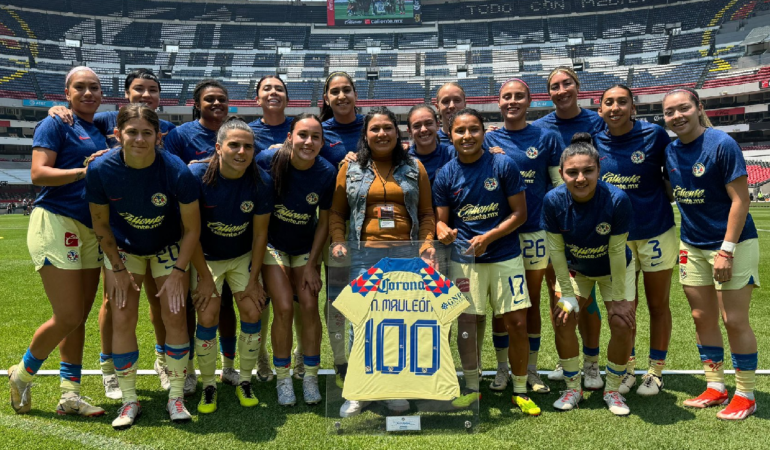 Natalia Mauleón llegó al América en el Apertura 2021 / Foto: Club América Femenil