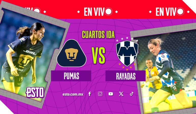 Sigue EN VIVO el partido de Pumas vs Rayadas