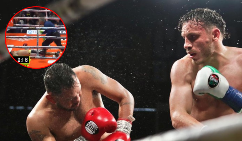 3.9 kg de diferencia había entre Omar Chávez y su rival / Foto: Cortesía @omarchavezzbu