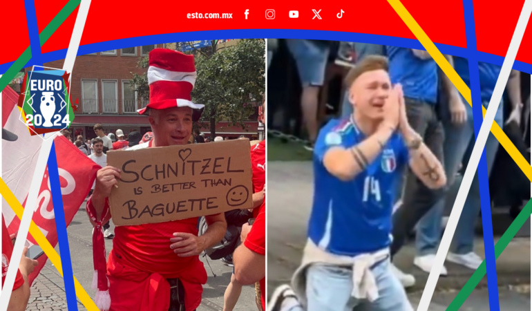 Austríacos rompieron un baguette frente a los franceses / Foto: Cortesía X