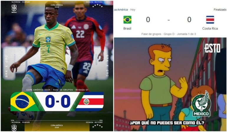 Brasil no pudo con Costa Rica en Copa América / Foto: IG Brasil