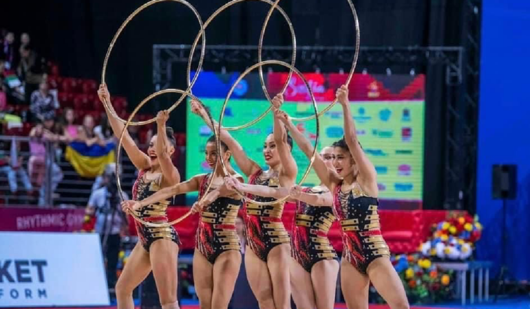 El equipo de gimnasia rítmica tuvo una buena presentación en el Campeonato Panamericano foto_ @
