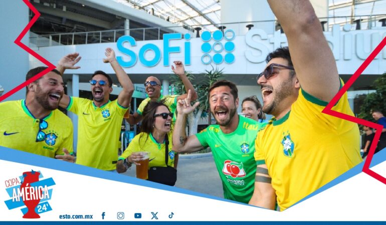 Los aficionados brasileños pusieron la música en la presentación de su selección en la Copa América. Foto: Oswaldo Figueroa/ ENVIADO