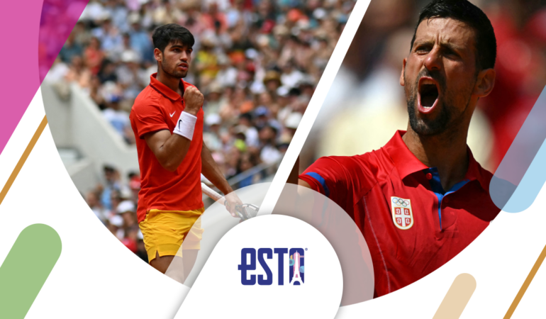 Alcaraz y Djokovic son los fvoritos al oro olímpico. FOTOS: AFP