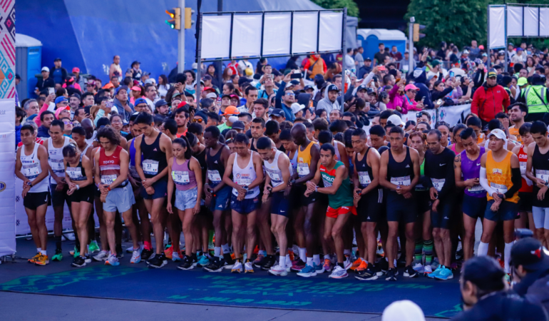Cerca de 500 atletas internacionales correrán en el Medio Maratón de la CDMX / Foto: Luis Garduño