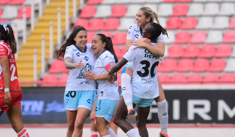 Charlyn Corral volvió a liderar una victoria de Pachuca Femenil / Foto: Cortesía @LigaBBVAFemenil