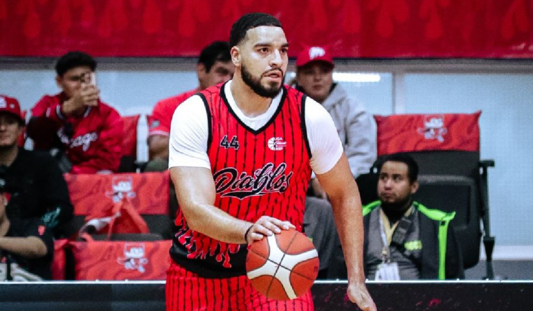 Diablos Rojos cayó en el gimnasio Juan de la Barrera foto-@diablosrojosbasquetbol