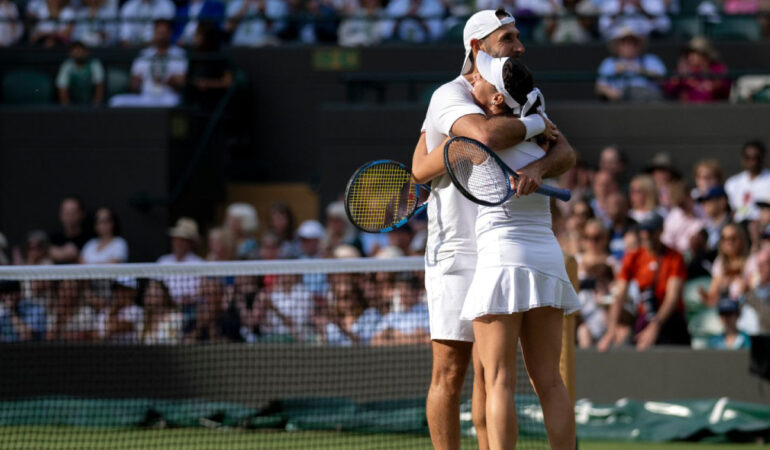 Giuliana Olmos y Santiago González ya están en semifinales de Wimbledon. FOTO: Ig @gonzalezsanty