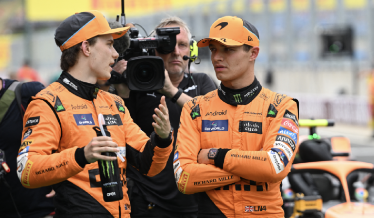 Lando Norris se quedó con la pole en el Gran Premio de Hungría. Foto: AFP