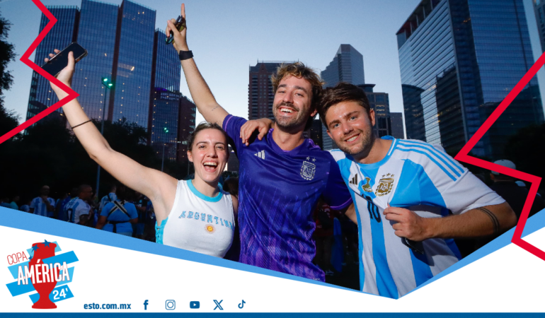 Los aficionados de Argentina hicieron de Houston una sucursal de Buenos Aires / Foto: Oswaldo Figueroa | Enviado