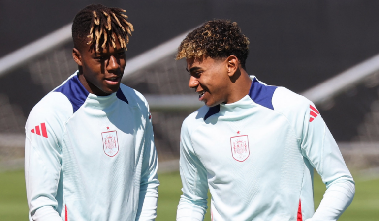 Nico Williams y Lamine Yamal formaron una gran amistad / Foto: Reuters