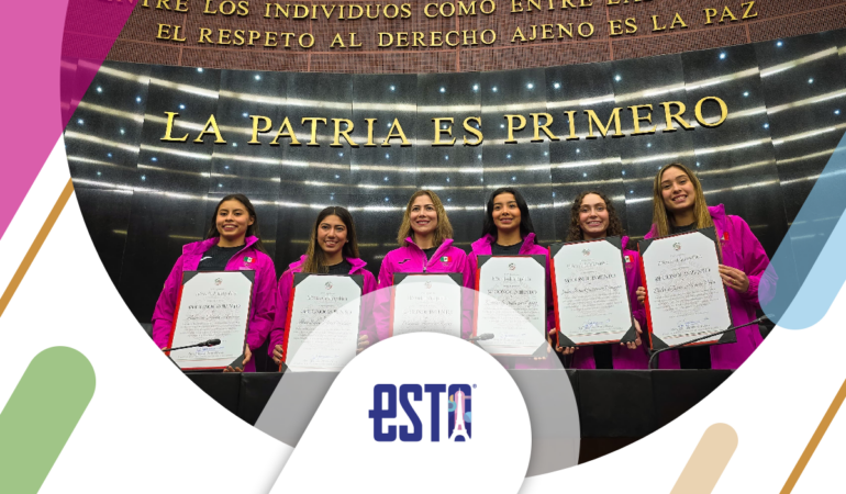Senado de la República otorga reconocimiento al equipo de gimnasia rítmica foto_ Oswaldo Figueroa