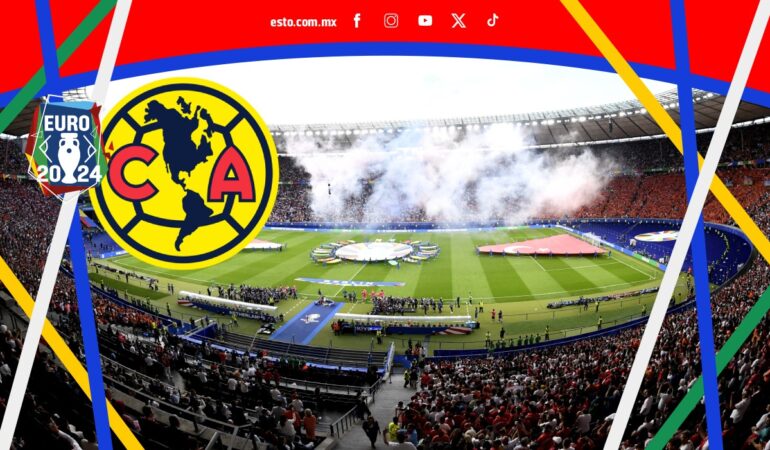 La playera del América estuvo presente en un estadio de la Eurocopa 2024. Foto: cortesía