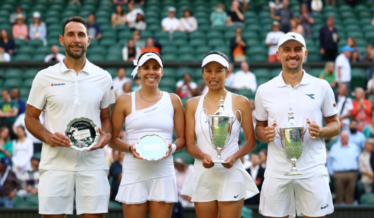 Wimbledon no pudo ver a México hacer historia en la final de dobles mixtos / Foto: AFP