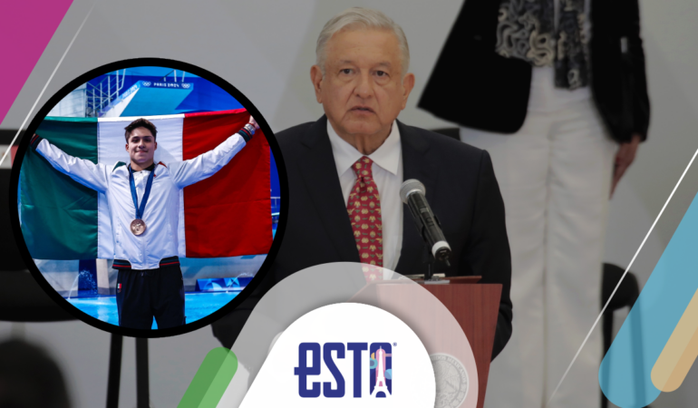 AMLO prometió un premio mayor para Osmar Olvera / Foto: Mexsport / Luis Garduño