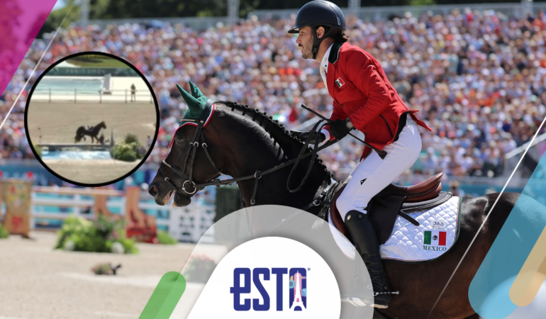 Andrés Azcárraga sufrió aparatosa caída en la final de equitación / Foto: Reuters