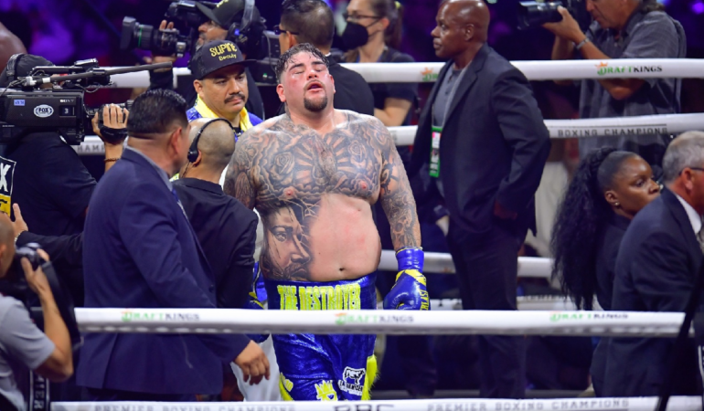 Andy Ruiz tuvo un amargo regreso al cuadrilátero foto- Mexsport