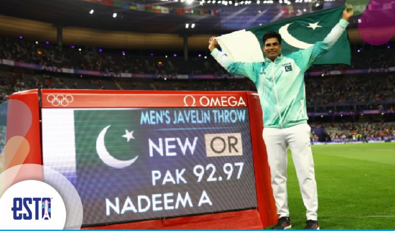 Arshad Nadeem rompió récord olímpico en lanzamiento de jabalina en París 2024 foto_ Reuters (2)