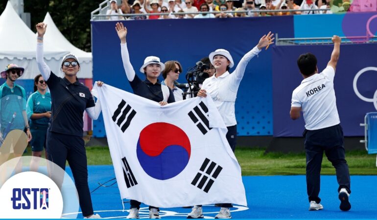 Corea ganó todos los oros en tiro con arco en Paris 2024. FOTO: REUTERS
